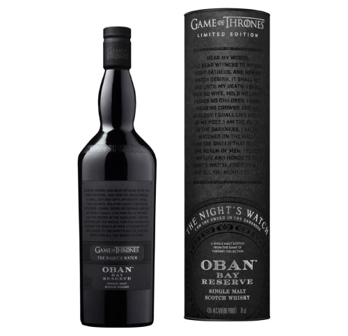 GRA O TRON 'THE NIGHT'S WATCH' - OBAN BAY RESERVE 0,7L + TUBA