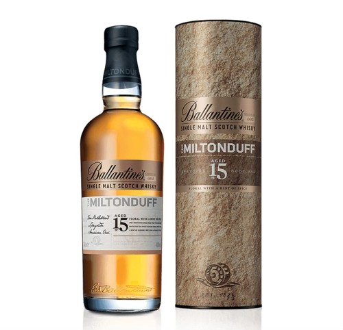 BALLANTINE’S THE MILTONDUFF 15YO WHISKY 0,7L + TUBA