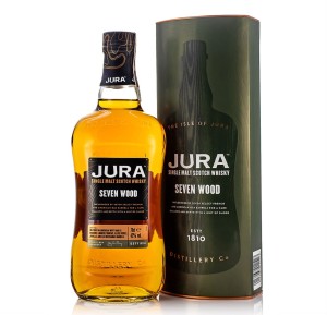 JURA SEVEN WOOD SINGLE MALT WHISKY 0,7L + TUBA