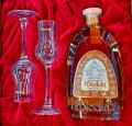 MIODULA PREZYDENCKA WÓDKA 0,5L - 2 KIELISZKI + SKRZYNKA