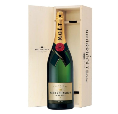 MOET & CHANDON BRUT IMPERIAL JEROBOAM 3L + SKRZYNIA