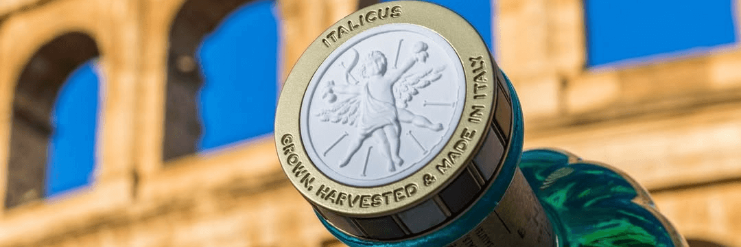Nakrętka Italicusa na tle rzymskiego koloseum