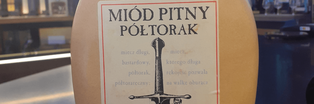 Etykieta na kamionce Półtoraka z pasieki Jaros