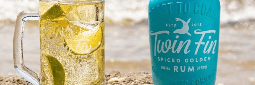 Twin Fin Spiced Golden Rum butelka