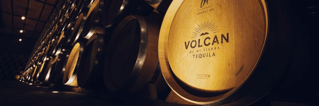 Beczki tequili Volcan de Mi Tierra XA