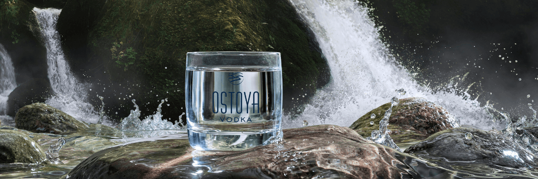 Szklanka z logiem Ostoya