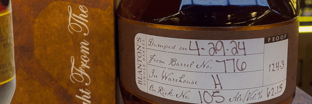 BLANTON'S STRAIGHT FROM THE BARREL BOURBON ETYKIETA